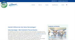 Desktop Screenshot of alarmanlagen-heine.de