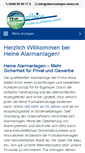 Mobile Screenshot of alarmanlagen-heine.de